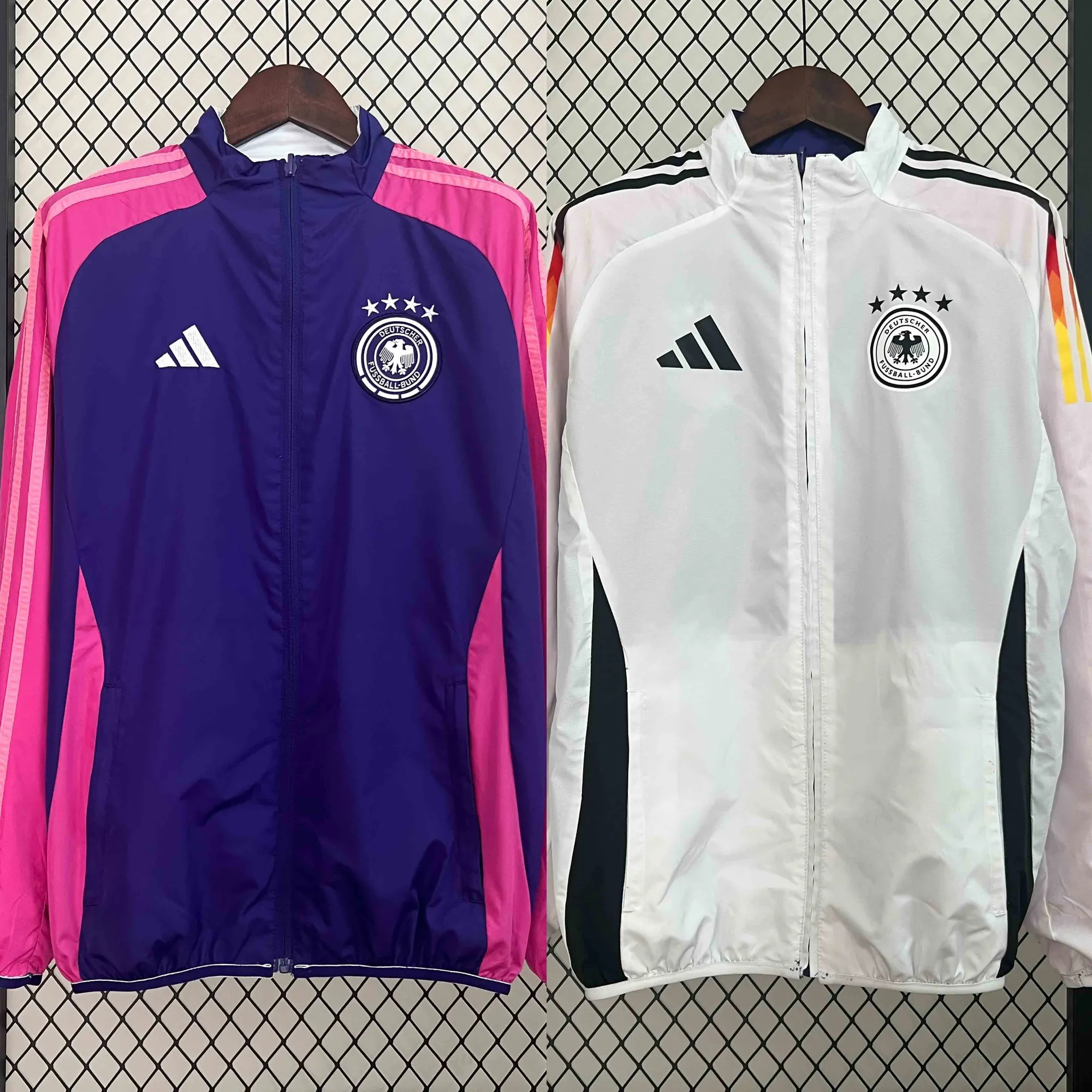 2024 Germany Trench Coat Reversible Windbreaker Double-Sides Jacket 9