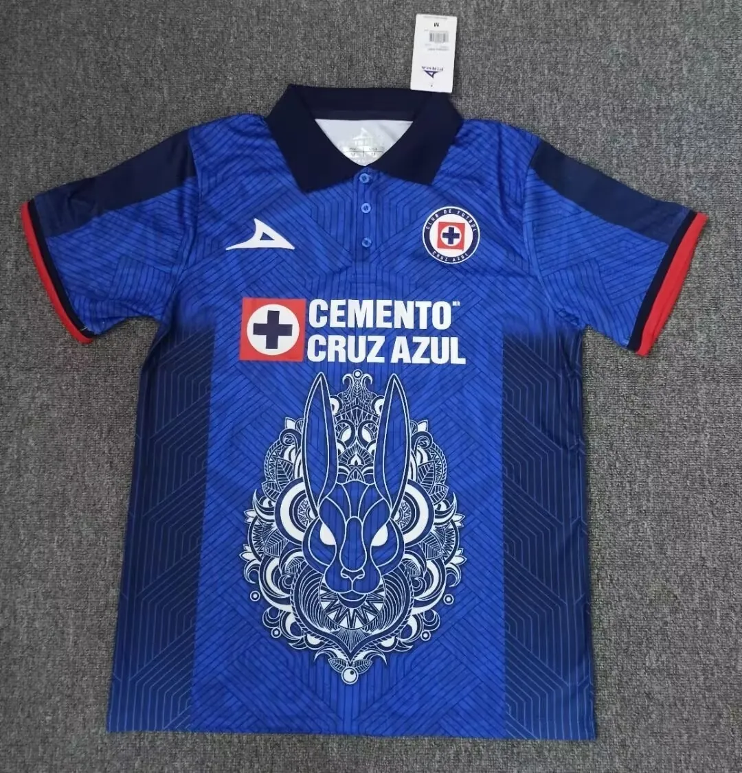 23-24 Cruz Azul Special Edition Blue Home Style Shirt Soccer Jerseys Yupoo 3