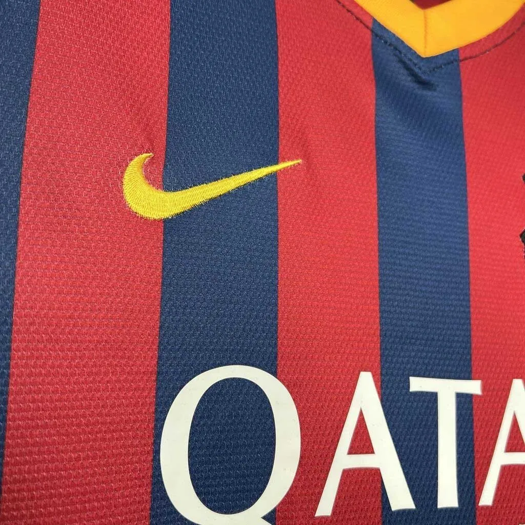 13-14 Barcelona Home Retro Kit Vintage Shirt Sport AAAAJersey Yupoo 4