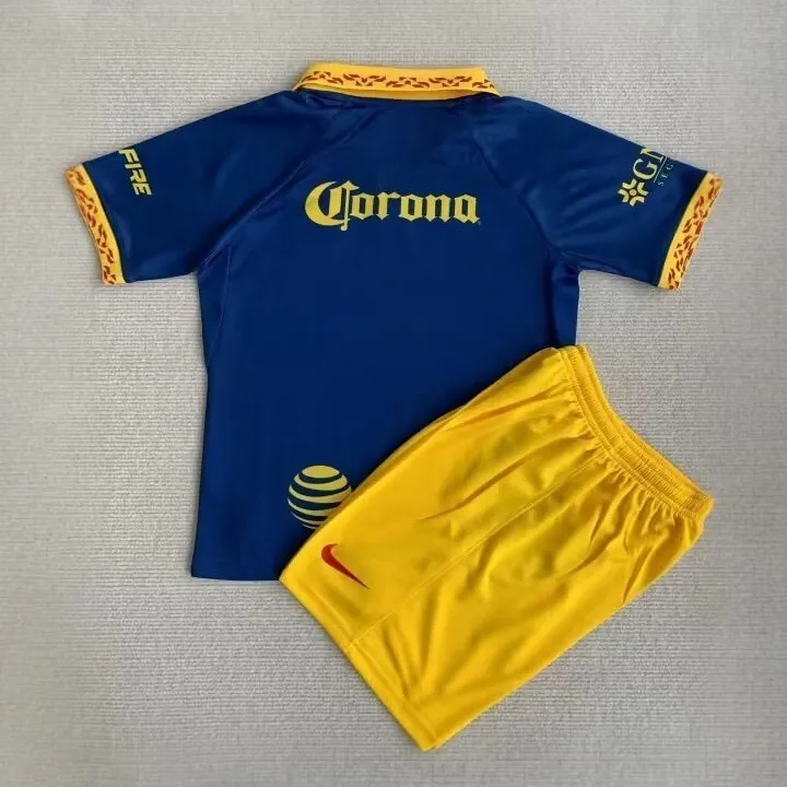 23-24 Club América Away Kids Kits Children Suits Soccer Jerseys Yupoo 1