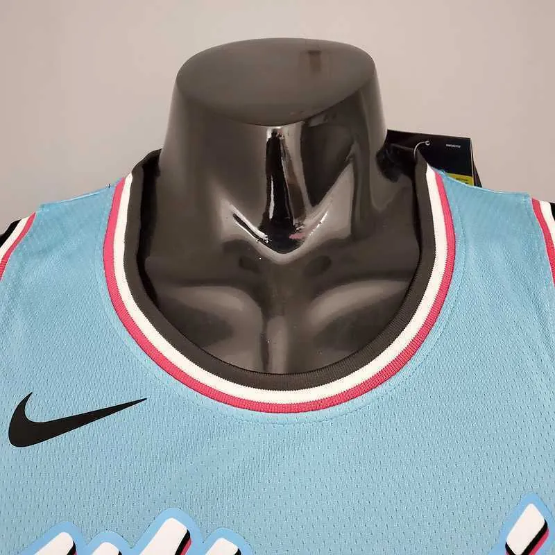 OLADIPO#4 Miami Heat V-neck blue 3