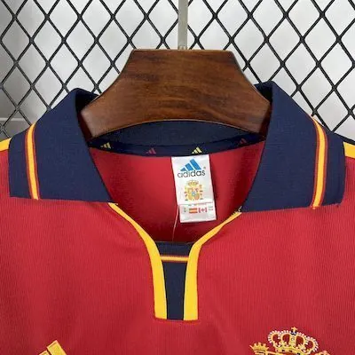 1998 Spain Home Retro Kit Vintage Shirt AAAAJersey Supply Yupoo 3