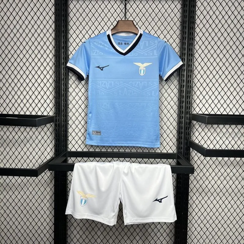 24-25 Lazio Home Kid Kits Youth Apparels Football AAAAJersey Yupoo 7