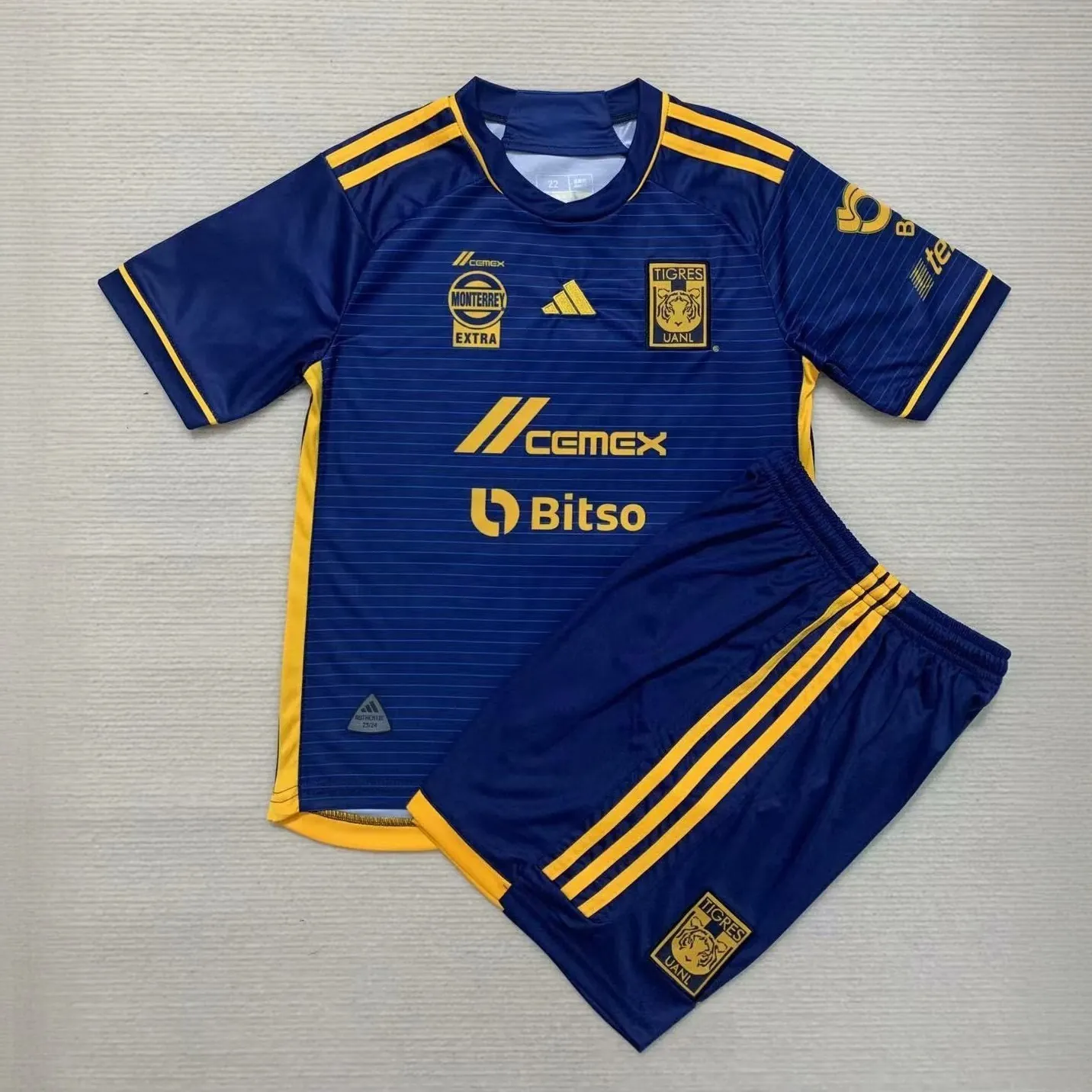23-24 Tigres UANL Away Kids Kits Children Sets Soccer Jerseys Yupoo 2