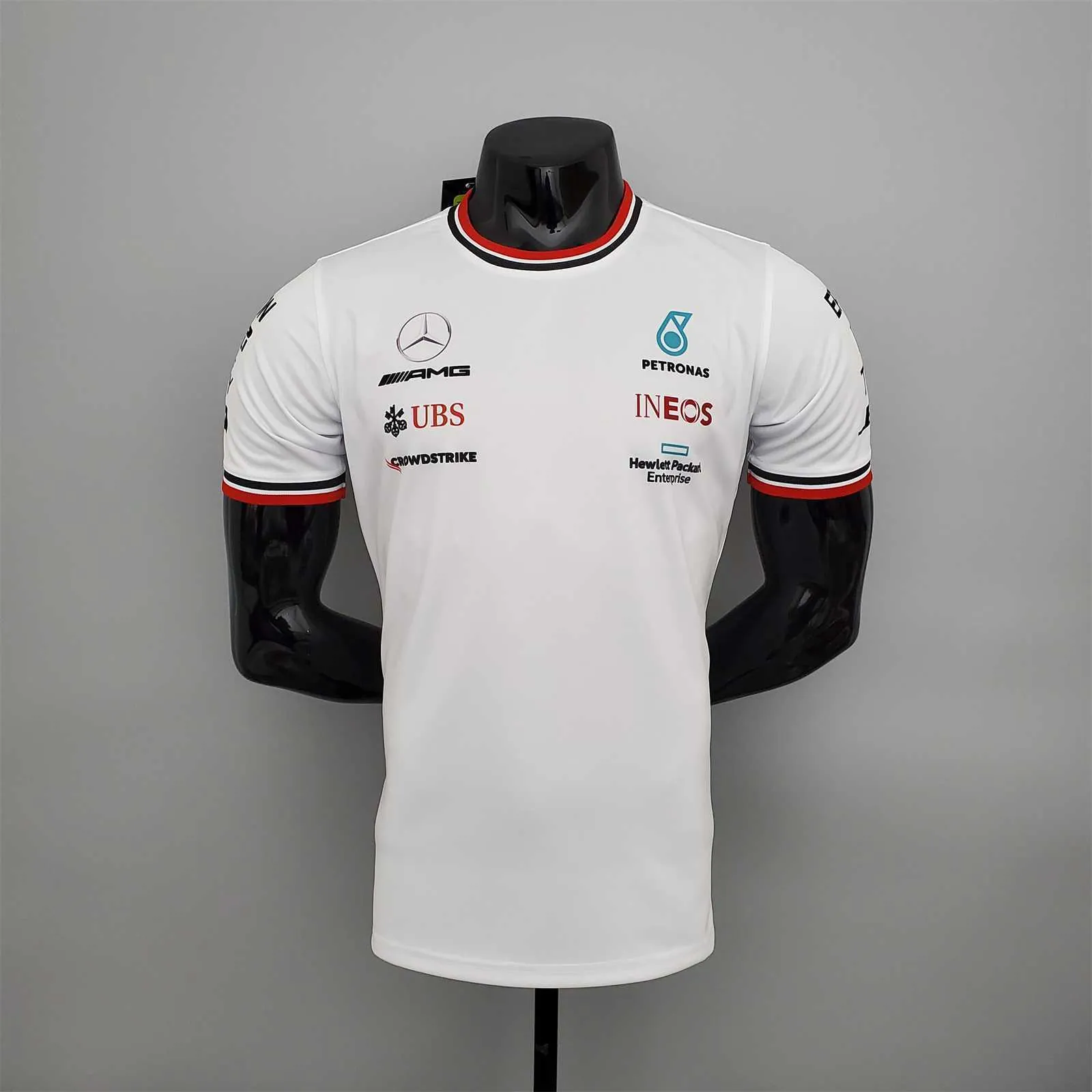 F1 Formula One racing suit; Mercedes White 10