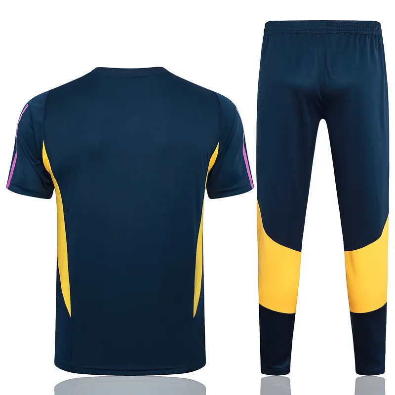 23-24 Real Madrid Short Sleeve Kits Navy Training Suits Soccer Jerseys Yupoo 1