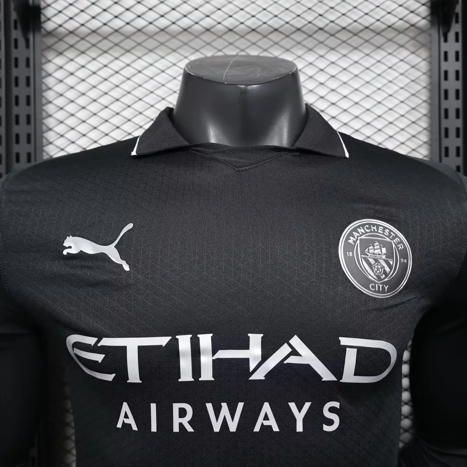 25-26 Manchester City Away Kit Player Version Soccer Long Sleeve Shirt AAAAJersey Yupoo 2