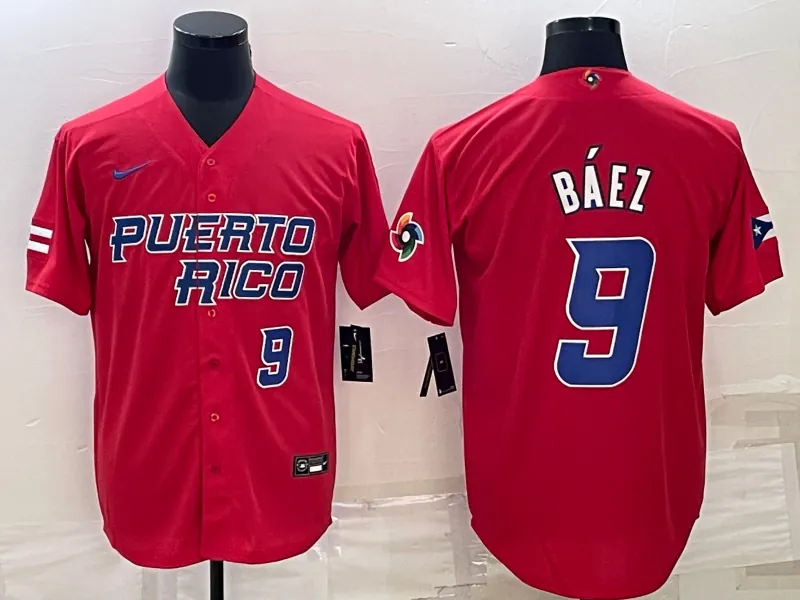 Puerto Rico 2023 World Cup Baseball Jerseys 22