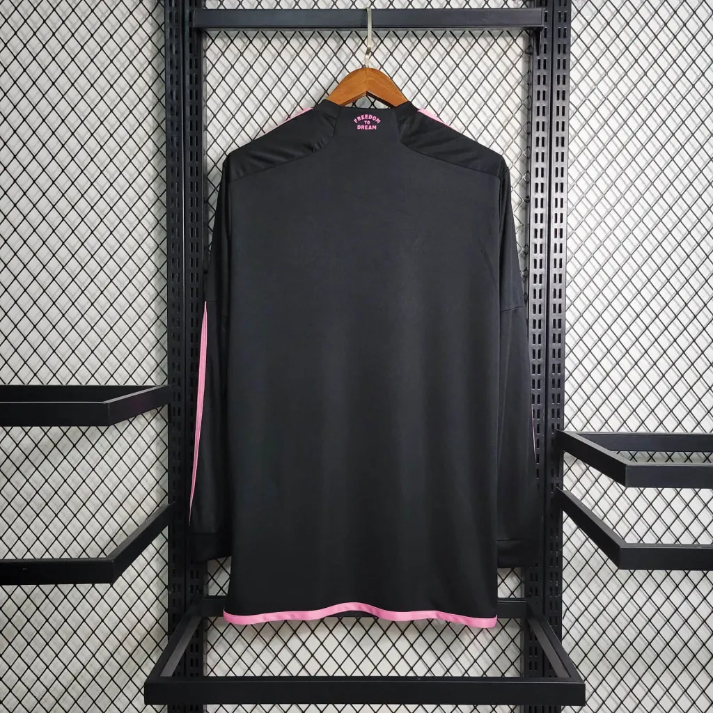 23-24 Long Sleeve Inter Miami Away S-XXL Cheap Soccer Jerseys 4