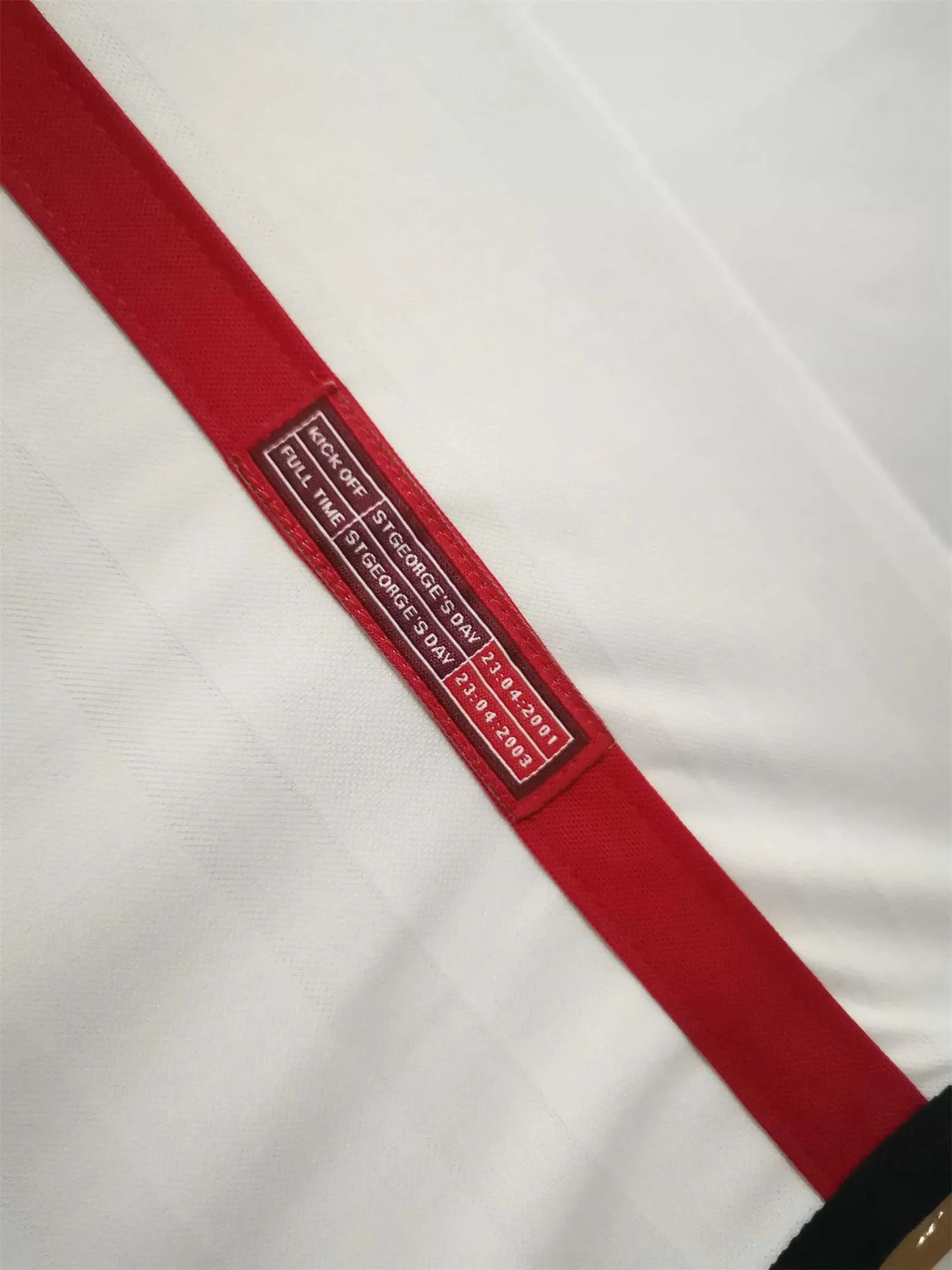 2002 England home white 9