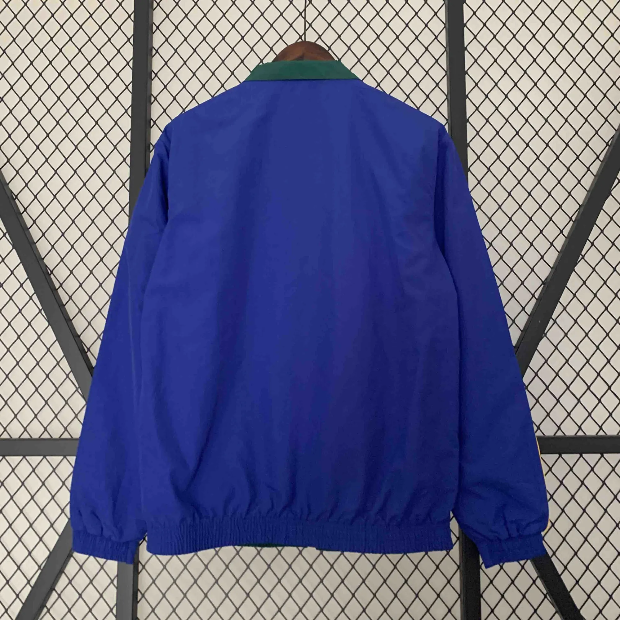23-24 Roma Reversible Windbreaker Green&Blue Double-Sides Jacket Soccer Jerseys For Sale 3