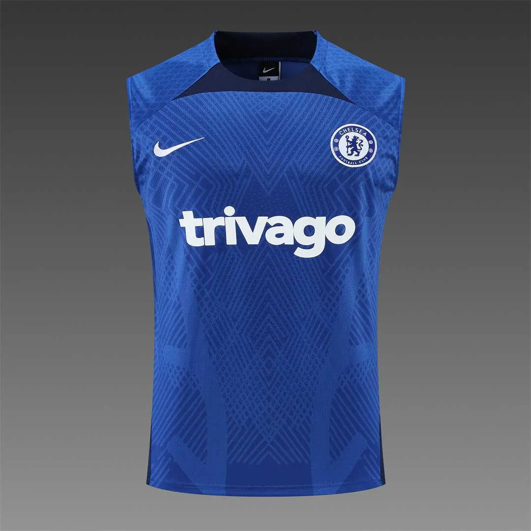 22-23 Chelsea vest training suit kit Diamond Blue 5