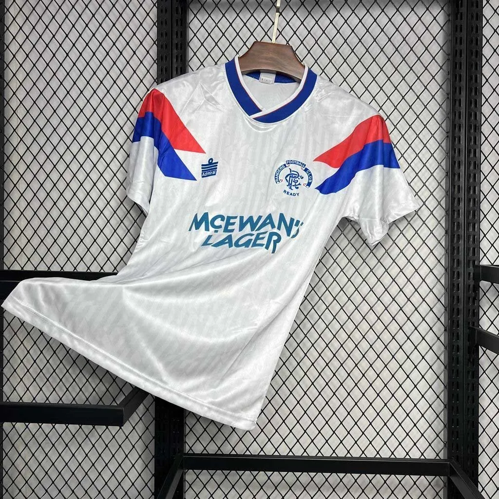 90-92 Rangers Away Retro Kit Vintage Shirt Sport AAAAJersey Yupoo 2