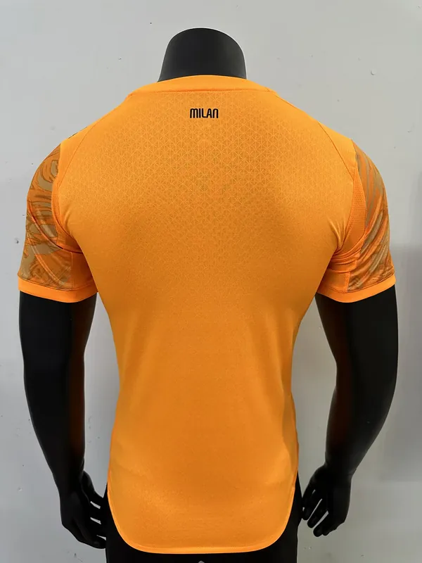 25-26 AC Milan Orange Kit Special Edition Player Version Soccer AAAAJersey Yupoo S-2XL 1