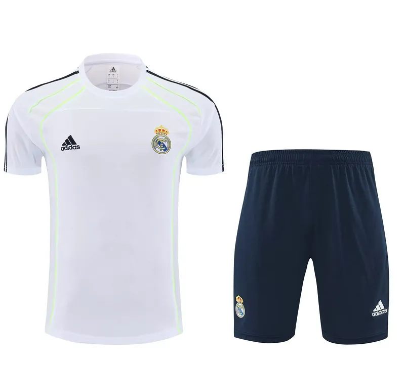 25-26 Real Madrid UBP White Training Kits Football Tracksuits 3