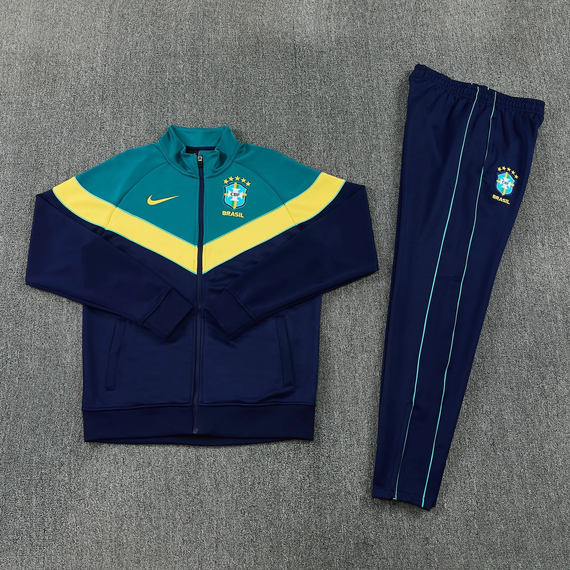 2026 Brazil Mens Kit Full Zipper Jacket Football Tracksuit Yupoo 4 1