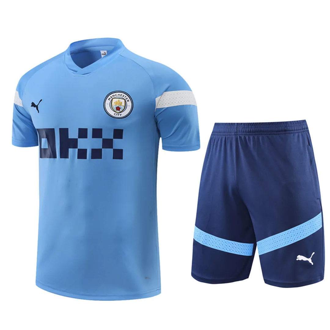 22-23 Manchester City Training Kit Blue 19