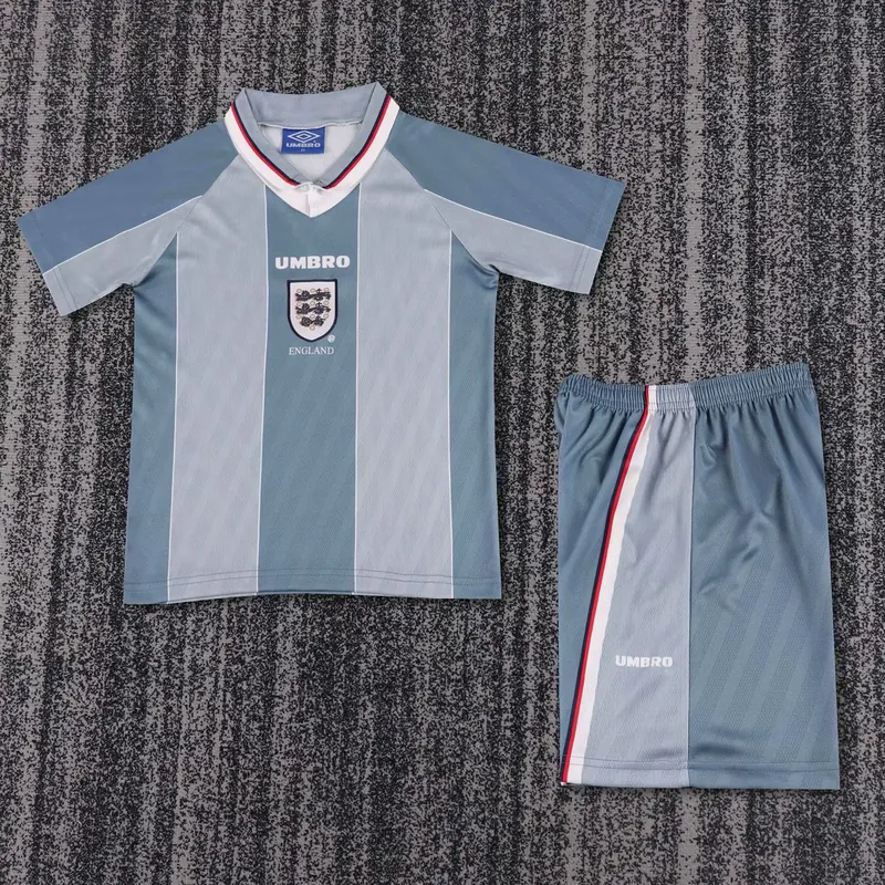 1996 England Away Retro Kid Kits Youth Apparels Soccer AAAAJersey Yupoo 2