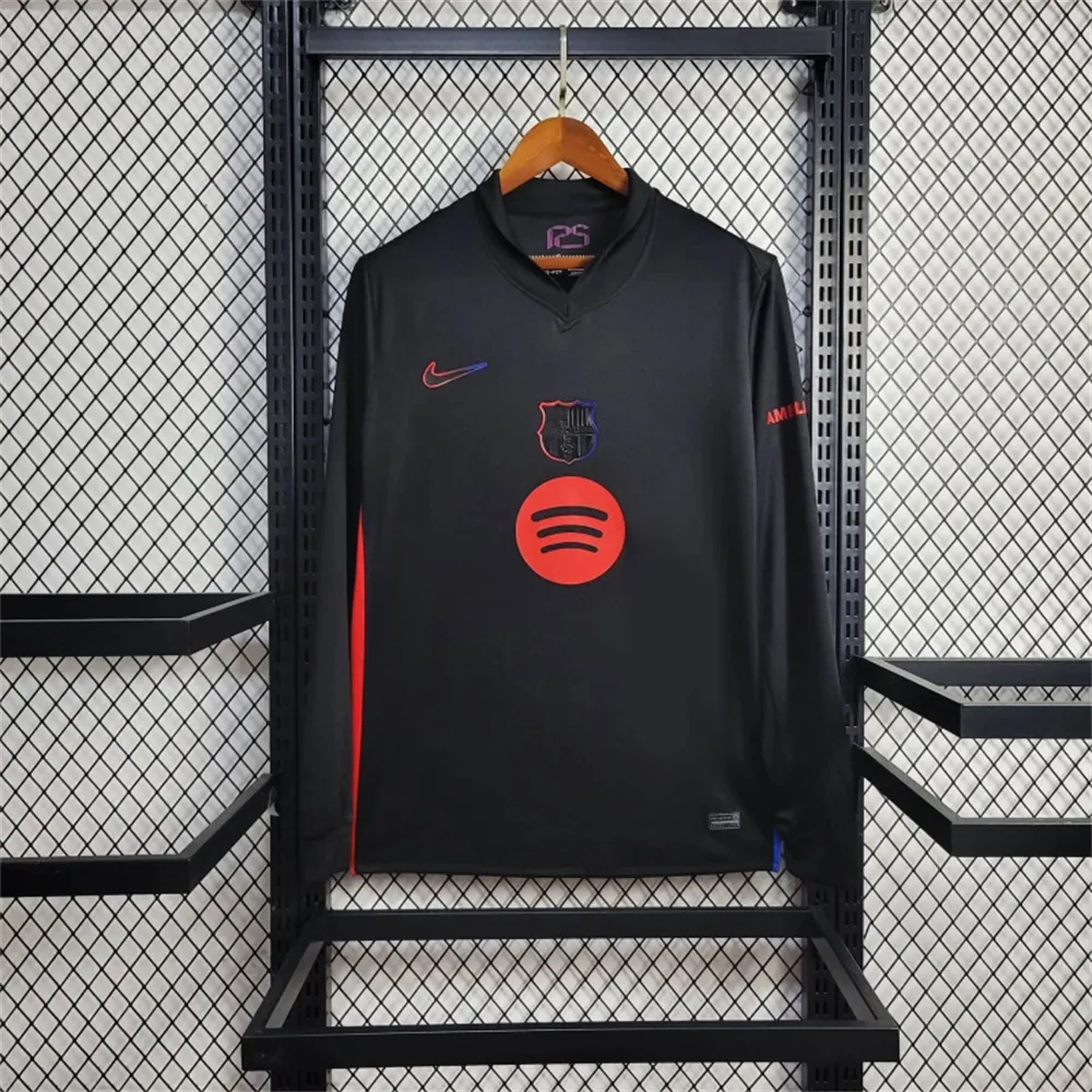 24-25 Barcelona Away Long Sleeve Shirt Without Spotify Text AAAAJersey Supplier Yupoo 7