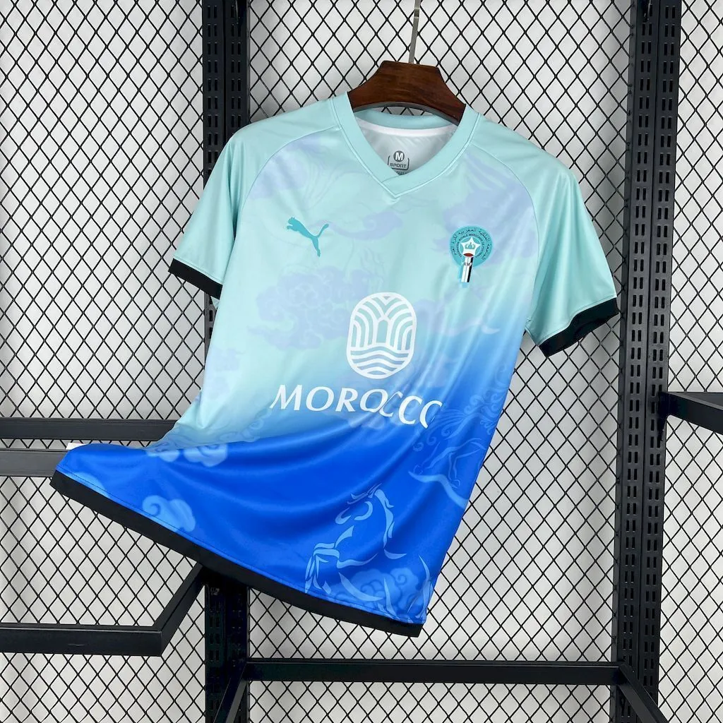 2025 Morocco Blue Special Edition Shirt Football Uniform AAAAJersey Supply Yupoo 5