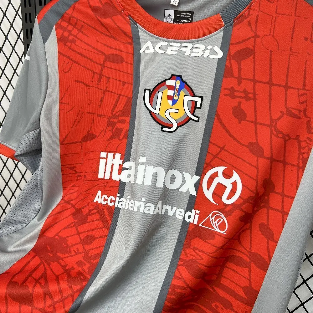 25-26 Cremonese Home Kit Shirt Football Uniform AAAAJersey Supply Yupoo 2