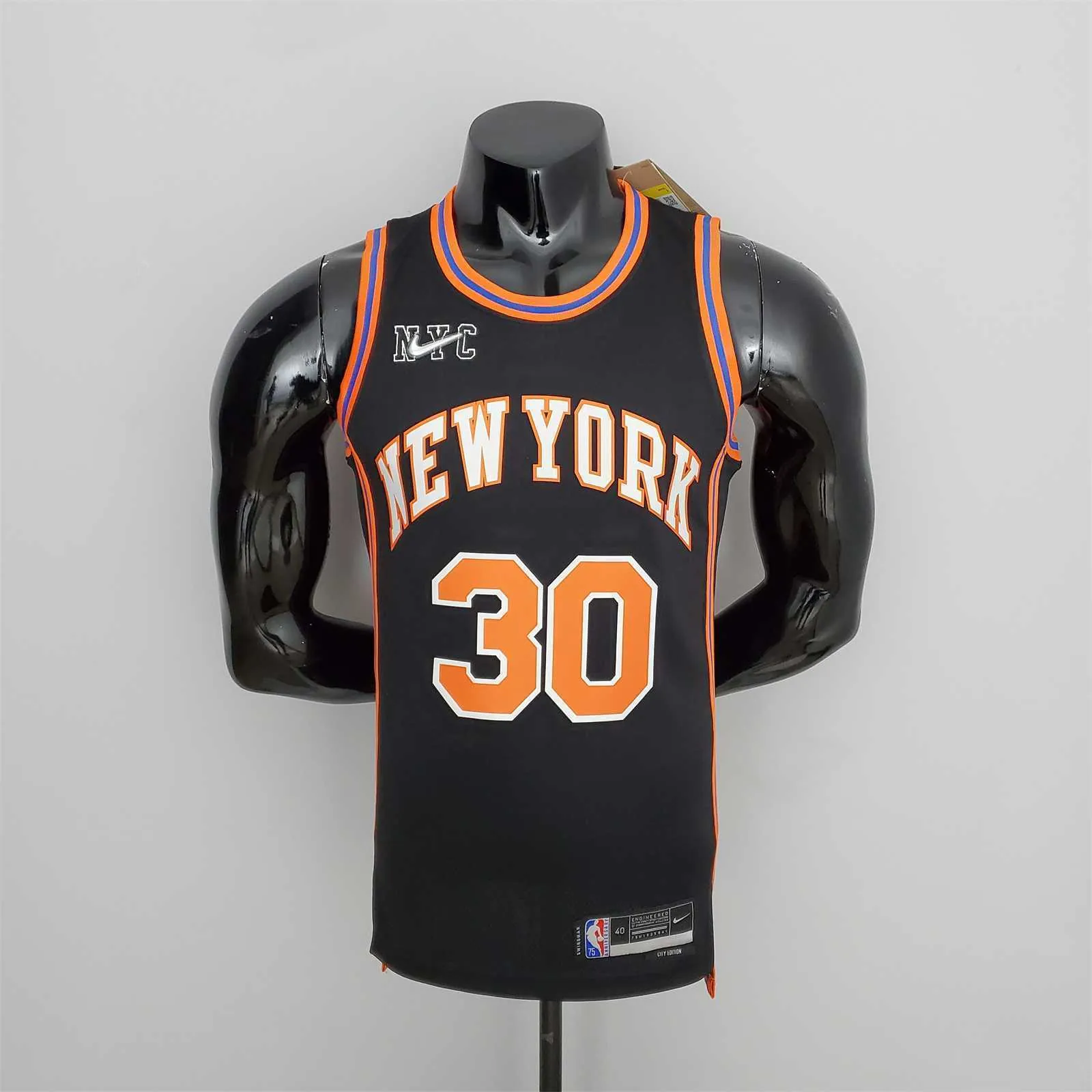 2022 Season Randle#30 Knicks Urban Edition Black NBA Jersey 10