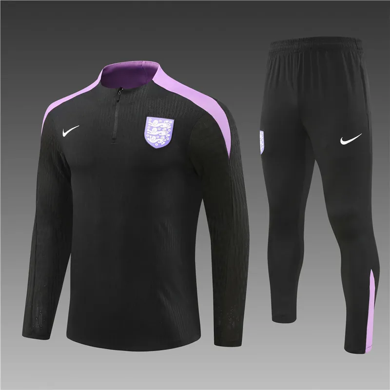 2024 England Player Version Long Sleeve Training Suit Football Shirts 4