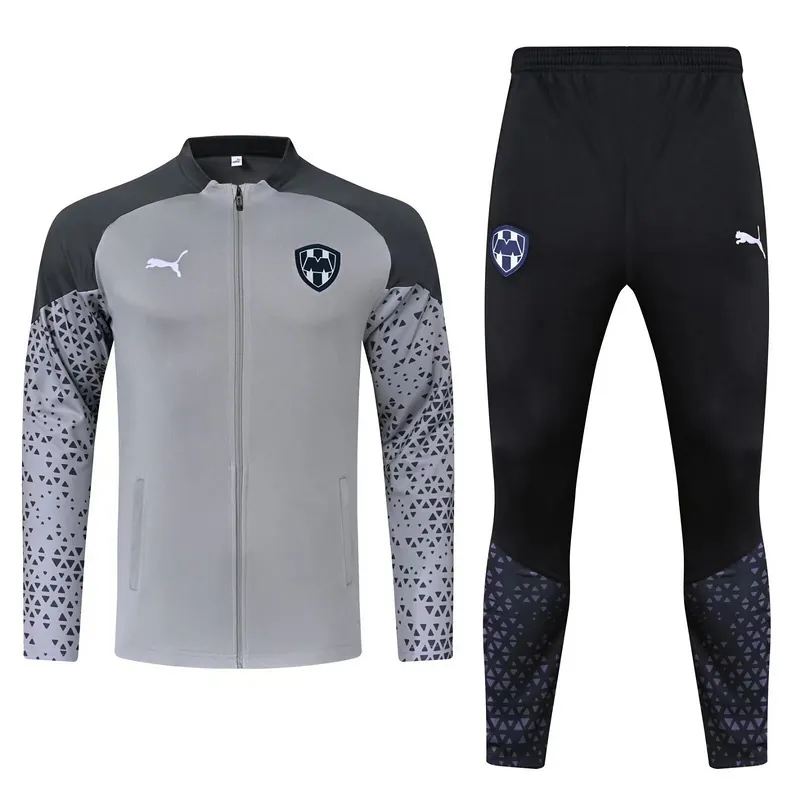 23-24 Rayados Monterrey Gray Jacket Suits Soccer Jerseys Yupoo 3