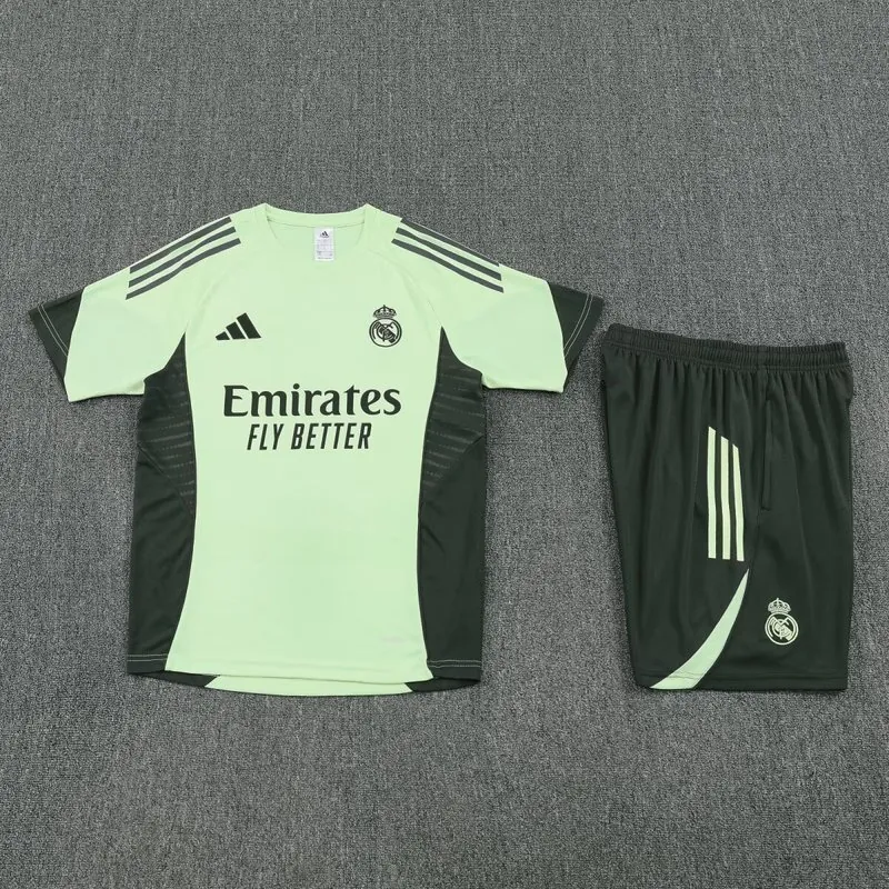 25-26 Real Madrid Light Green Training Kits Football Tracksuits 1