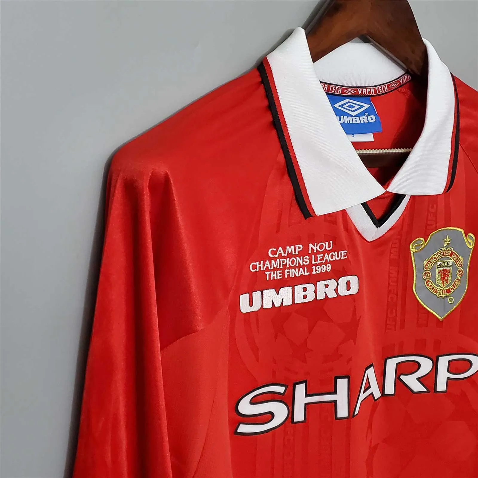 99-00 Manchester United home long sleeve 8
