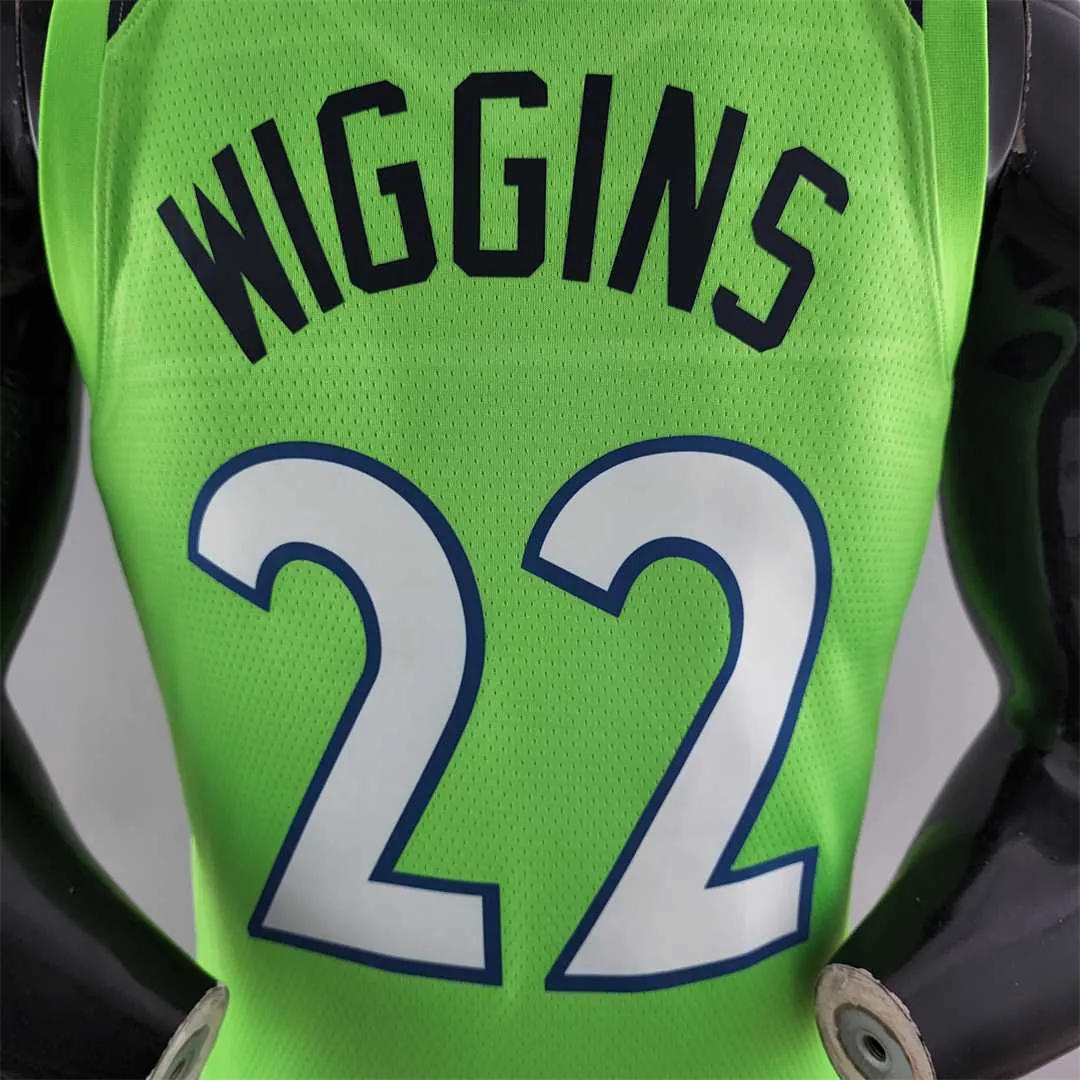 Minnesota Timberwolves Wiggins#22 Air Jordan NBA Jersey Blue 6