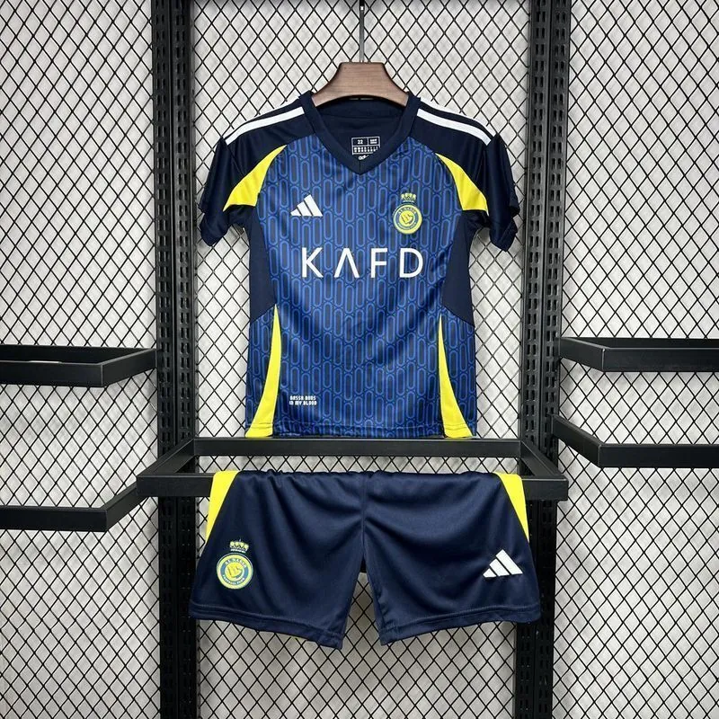 24-25 Al-Nassr Away Kid Kits Youth Apparels Football AAAAJersey Yupoo 6