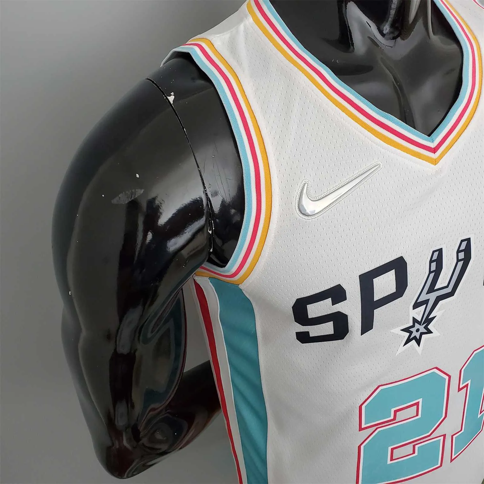 2022 Season Duncan #21 Spurs City Edition White 6