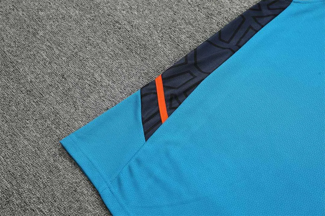 22-23 Manchester United vest training suit kit Blue 5