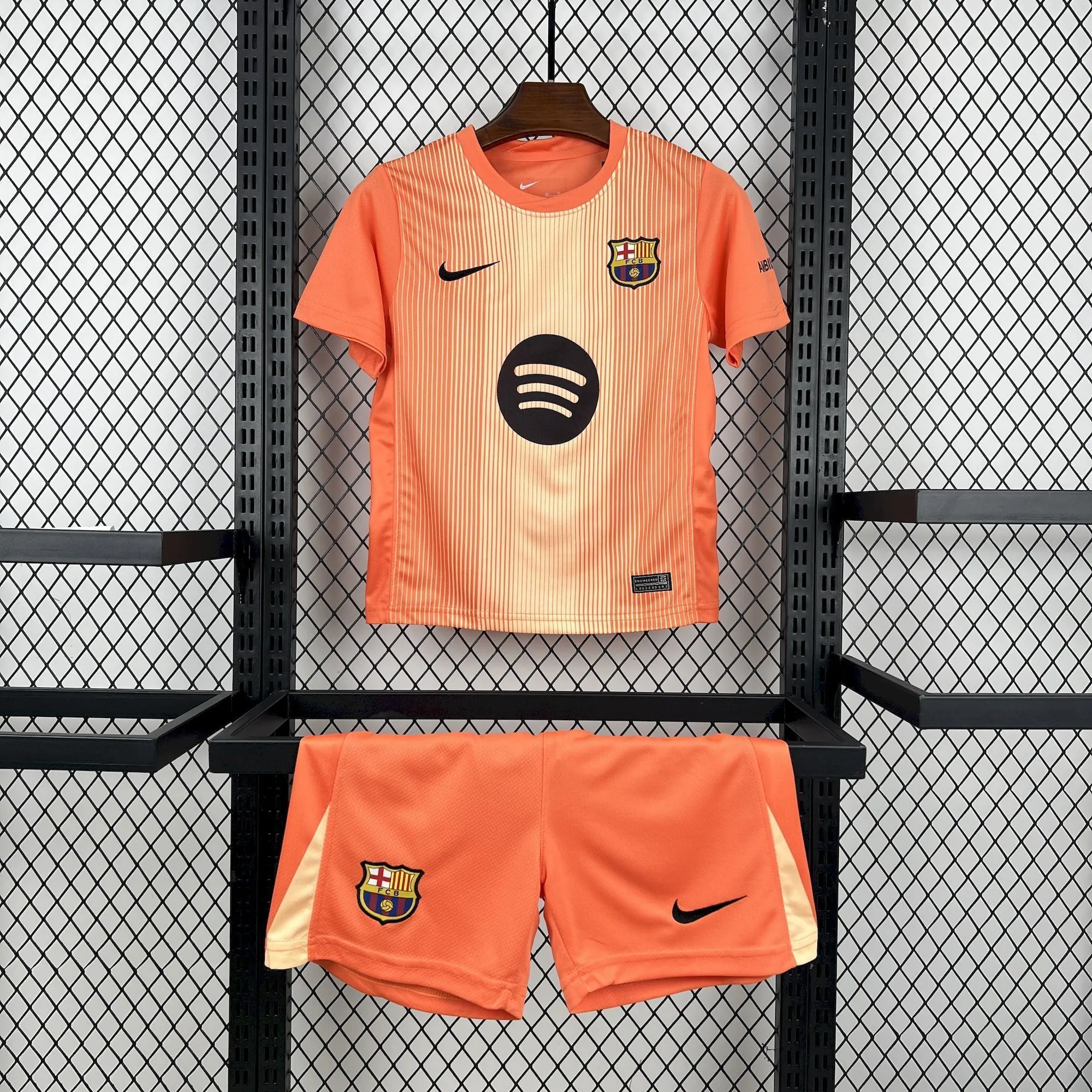 25-26 Kids Barcelona Goalkeeper Kit Youth Apparels Football AAAAJersey Dropship Yupoo-1 7