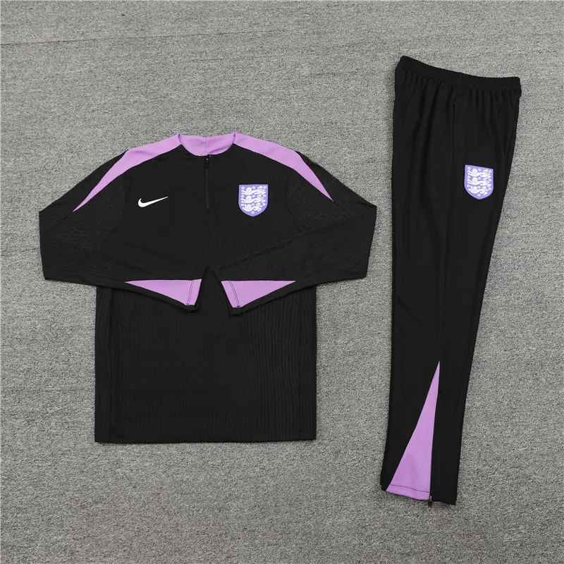 2024 England Player Version Long Sleeve Training Suit Football Shirts 1
