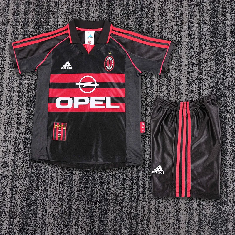 98-99 AC Milan Third Retro Kid Kits Youth Apparels AAAAJersey Supplier Yupoo 11