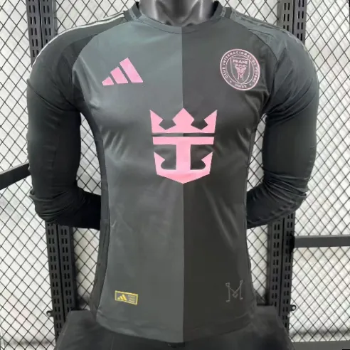 25-26 Inter Miami Away Long Sleeve Player Version Shirt Soccer Uniform AAAAJersey Supply Yupoo 4