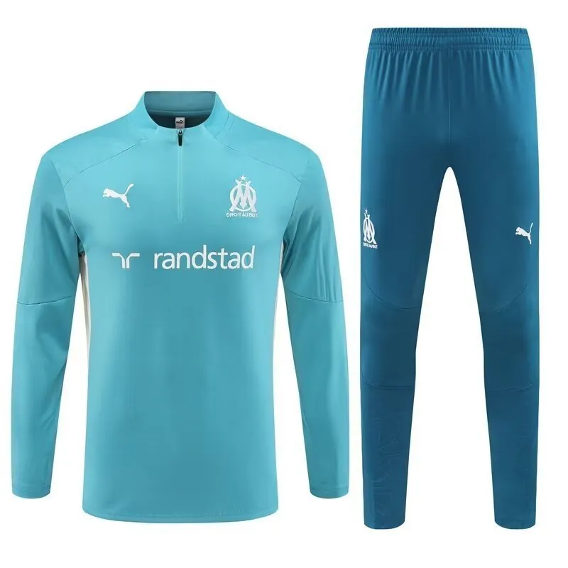 24-25 Marseille Long Sleeve Training Suit Football Shirts 4