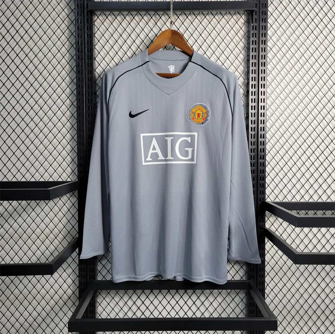 07-08 Manchester United gray goalkeeper Long Sleeve 8