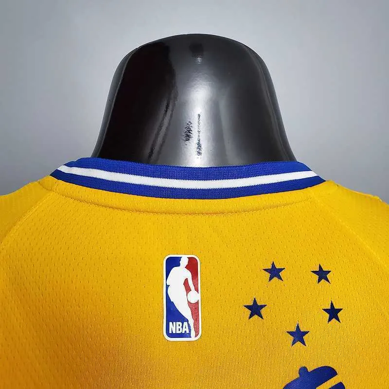 Tram version DURANT#35 Golden State Warriors yellow 7