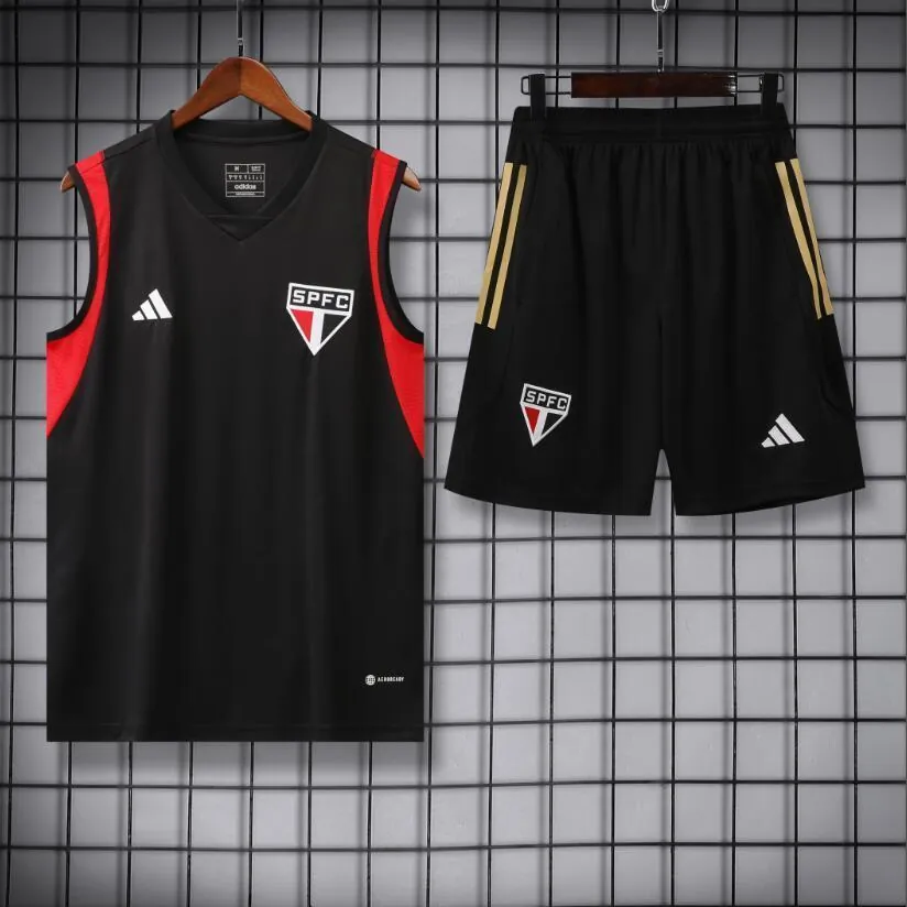23-24 Sao Paulo Training Vest Kit S-XXL Soccer Jerseys 3