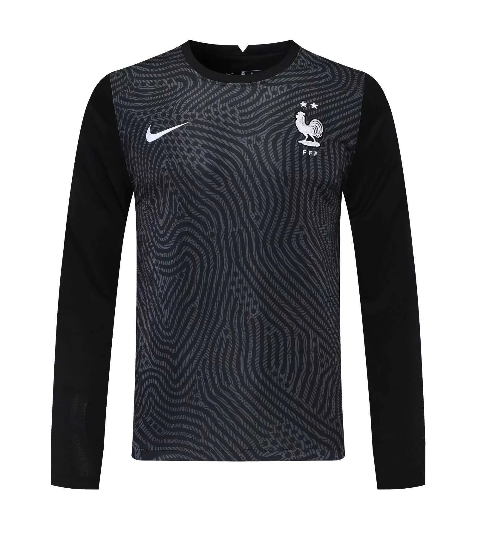 2021 France black goalkeeper long sleeve 5