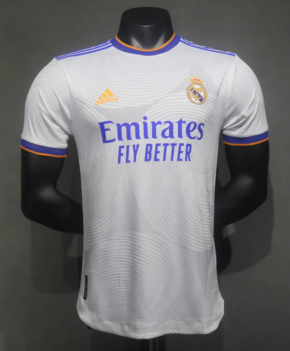 21-22 Real Madrid Home Retro Kit Vintage Player Version Sino Shirt AAAAJersey Dropship Yupoo 7