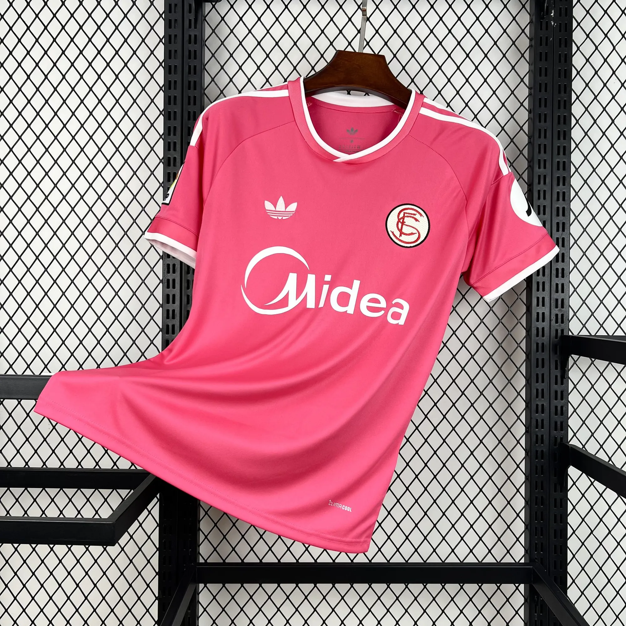 26-27 Sevilla FC Mens Special Edition Football Pink T-Shirt AAAAJersey Supply Yupoo 8 7