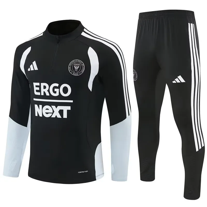 26-27 Inter Miami Mens Kit Black Half Pull Training Suit Yupoo 6 2