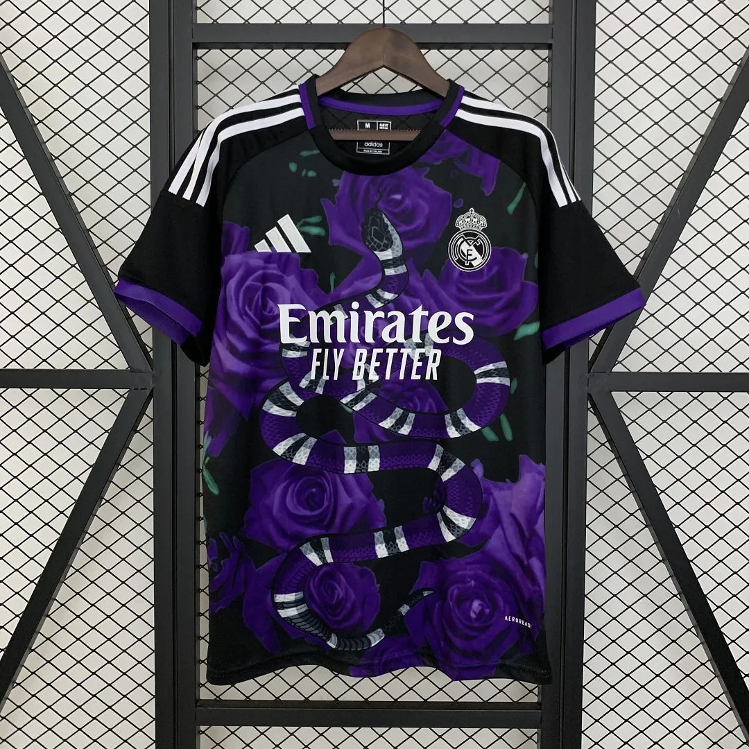 25-26 Real Madrid Purple Snake Special Edition Shirt Football Uniform AAAAJersey Dropship Yupoo 9