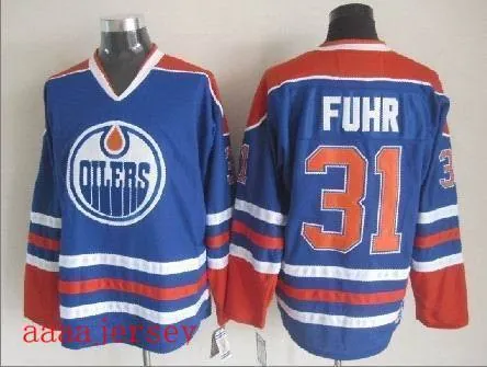 Edmonton Oilers retro ice hockey jersey M-3XL 埃德蒙顿油人队复古冰球服 9