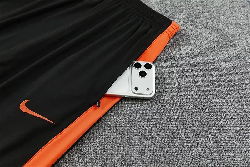 2026 Netherlands Mens Kit Orange Half Pull Training Suit Yupoo 6 2