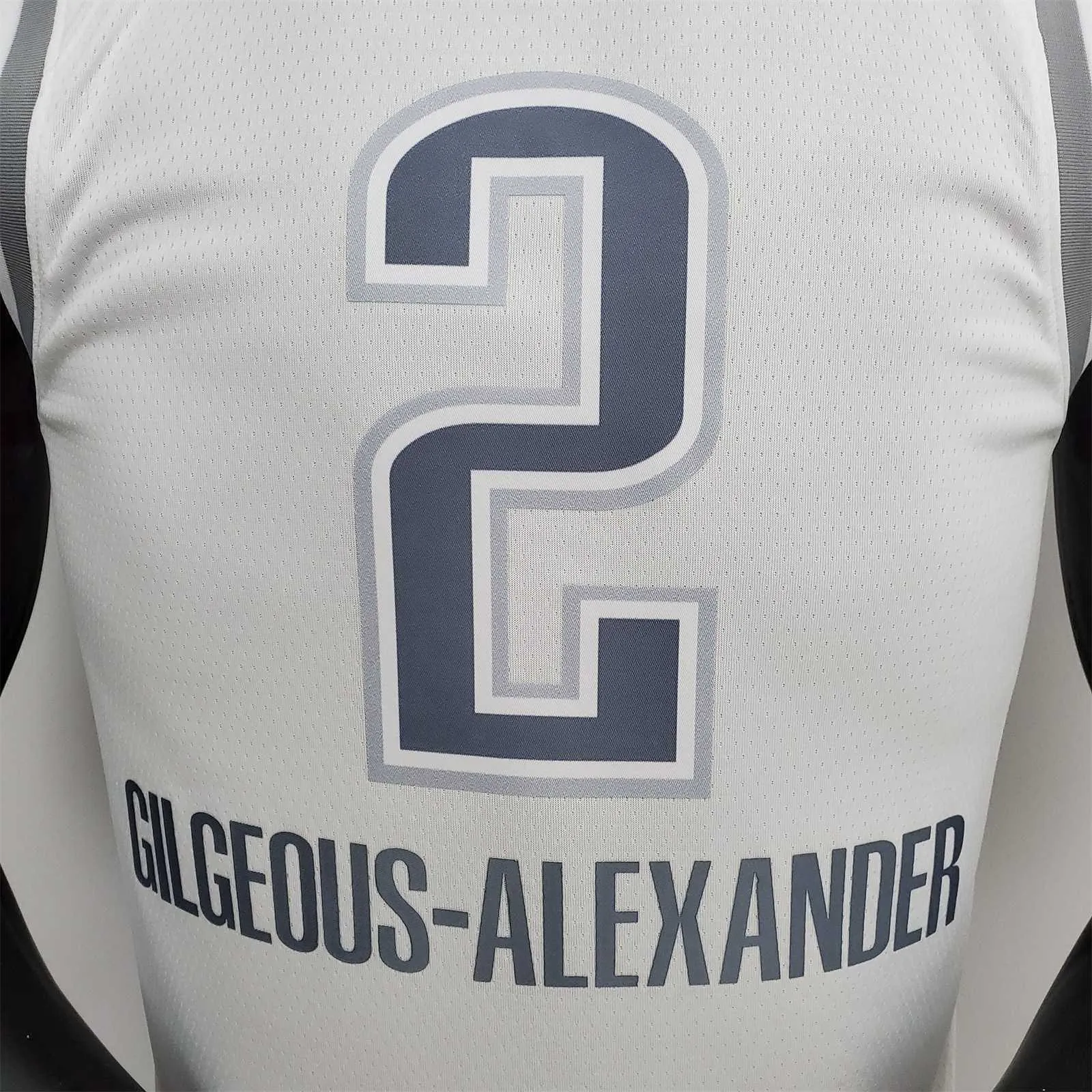 75th Anniversary Oklahoma City Thunder City GILGEOUS-ALEXANDER#2 Edition White NBA Jersey 8